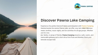 Pawna Camping – Lakeside Adventure, Comfort & Fun