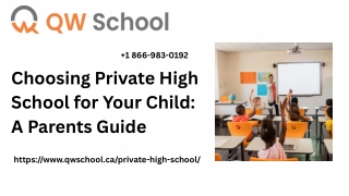 Top Private High School in Ontario – Call  1 866-983-0192