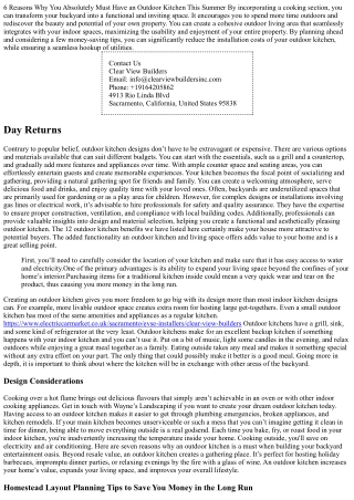 12 Outdoor Kitchen Benefits To Inspire Your Own Project