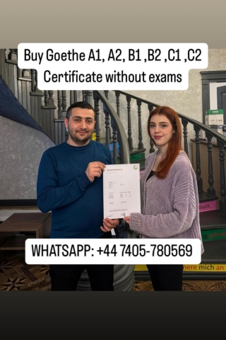 Buy Goethe A1 ,B2 ,C1 certificate online without writing exam worldwide