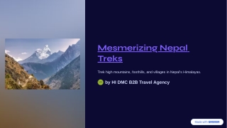 Mesmerizing NepalTreks - 13 Days Nepal Trekking itinerary