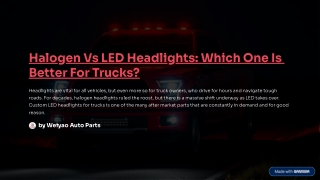 Halogen Vs LED Headlights: Which One Is Better For Trucks?