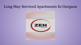 Long Stay Serviced Apartments in Gurgaon