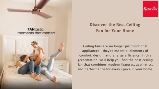 Fybros - The Best Ceiling Fan for Your Space