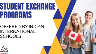 Student Exchange Programs Offered by Indian International Schools