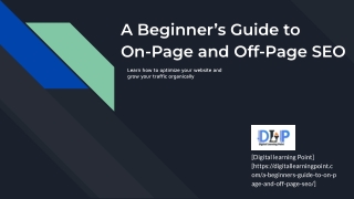 on page and off page seo