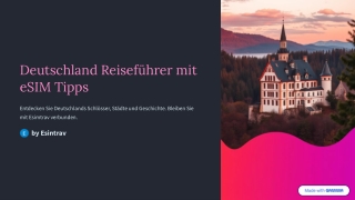 Germany Travel Guide with eSIM Tips – Plan Smart with Esimtrav