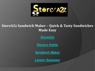 StoreA2z Sandwich Maker – Quick & Tasty Sandwiches Made Easy