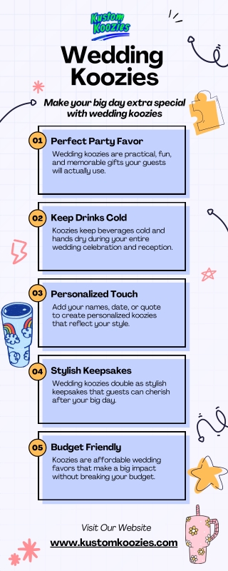 Custom Wedding Koozies for Your Special Celebration