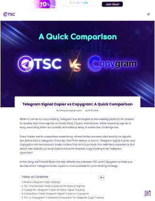 Telegram Signal Copier vs Copygram Comparison PDF