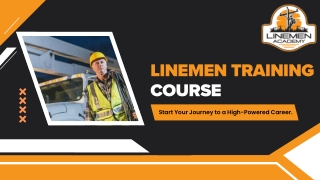 Linemen Training Course – Hands-On Electrical Linemen Certification