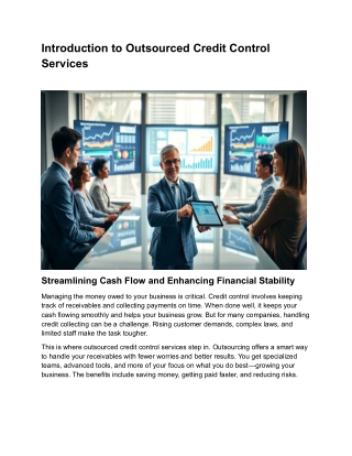 Introduction to Outsourced Credit Control Services 2025