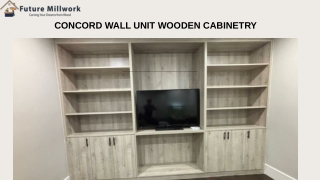 concord wall unit wooden cabinetry