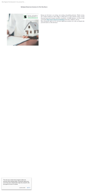 Home Owners Insurance in Burlington