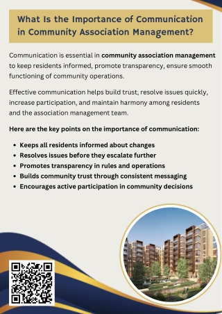 What Is the Importance of Communication in Community Association Management?