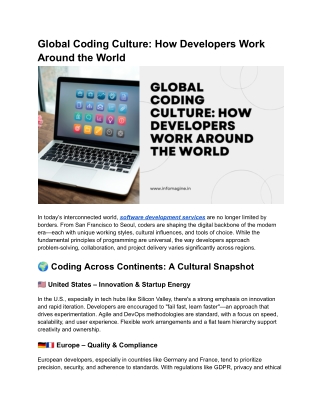 Global Coding Culture_ How Developers Work Around the World