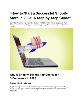 “How to Start a Successful Shopify Store in 2025_ A Step-by-Step Guide”