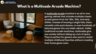 Multicade Arcade Machine