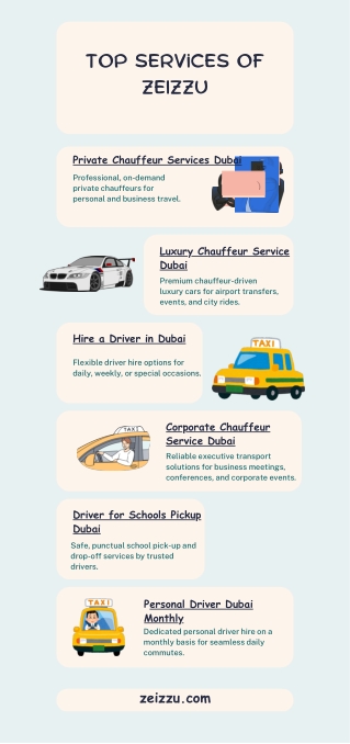 Top Best Services of ZEIZZU in Dubai