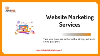 Website Marketing Services at Digital Hub Solution