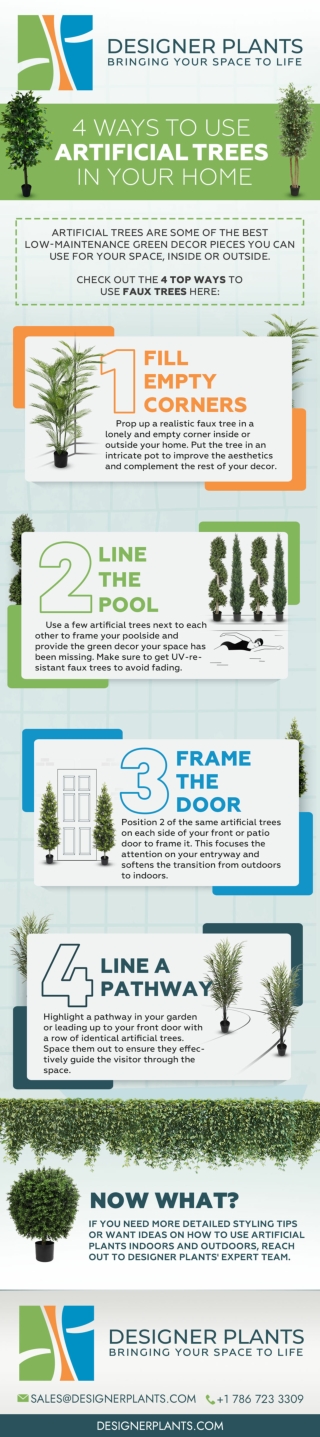 4 Ways to use Artificial Trees