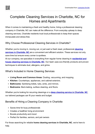 Commercial Cleaning Services Charlotte NC | Office Cleaning Experts