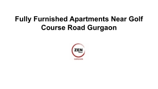 Fully Furnished Apartments Near Golf Course Road Gurgaon