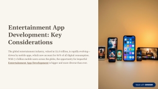 Entertainment App Development: Key Considerations