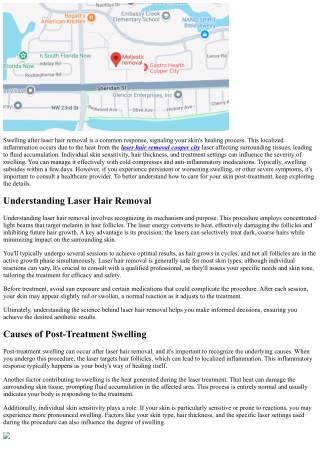 Swelling After Laser Hair Removal Treatment