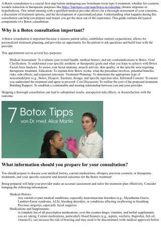 What Happens During a Botox Consultation?