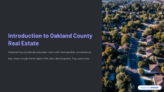 Your Essential Guide to Oakland County Real Estate in 2025