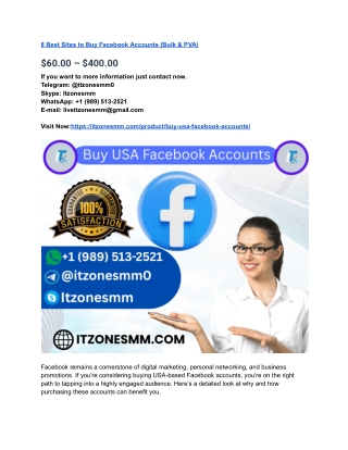 8 Best Sites to Buy Facebook Accounts (Bulk & PVA)