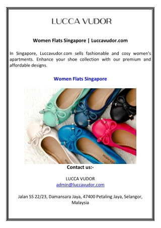 Women Flats Singapore Luccavudor.com