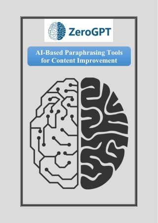 AI-Based Paraphrasing Tools for Content Improvement