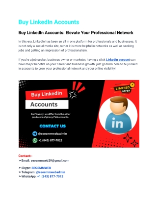 Buy LinkedIn Accounts