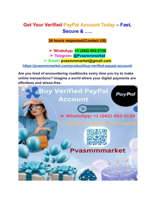 Get Your Verified PayPal Account Today – Fast, Secure & …