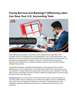 Facing Burnout and Backlogs_ Offshoring Labor Can Save Your U.S. Accounting Team