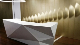 Quầy lễ tân đá nhân tạo Solid Surface
