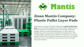 Plastic Pallet Layer Pads Australia | Jinan Mantis Company