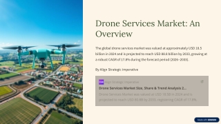 Drone Services Market Size, Share, Latest Trends, Opportunities & Forecast