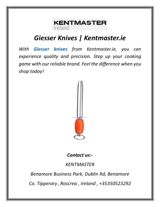 Giesser Knives | Kentmaster.ie