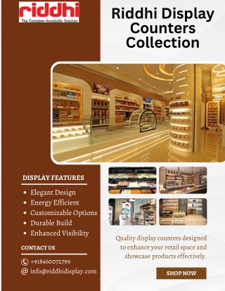Best Shop Display Counter Designs for Modern Retail Stores