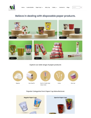 Top Paper Cup Manufacturer in Ahmedabad | Quality Disposable Cups Supplier