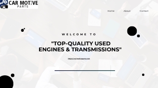 Used Engines & Transmissions at Affordable Prices