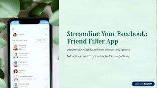 FriendFilter for Facebook – The Ultimate Facebook Friend Filter & Analytics App