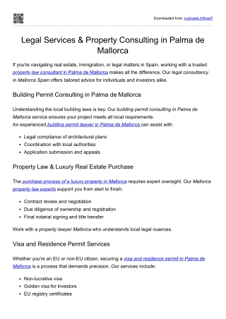 Legal & Tax Services in Palma – Accounting, Permits, Property Law