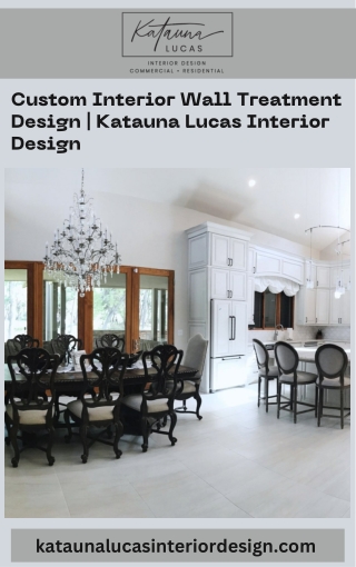 Custom Interior Wall Treatment Design  Katauna Lucas Interior Design