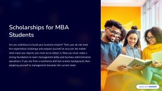 Scholarships for MBA Students