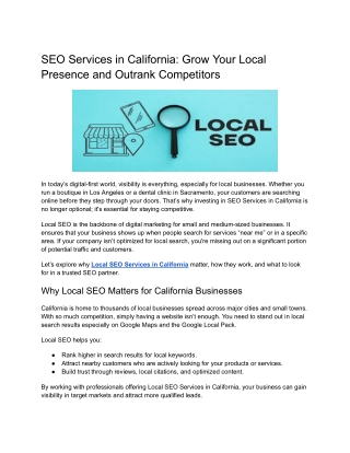 SEO Services in California_ Grow Your Local Presence and Outrank Competitors