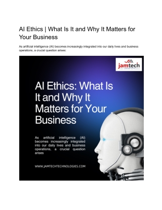 AI Ethics What Is It and Why It Matters for Your Business